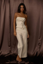 Ishani Hardware Decoration Pants Beige