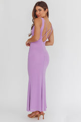 Daly Waist Sash Maxi Dress Lilac