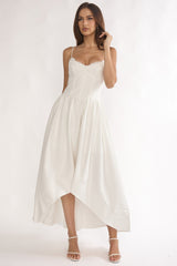 I'm Yours High-Low Hem Maxi Dress White