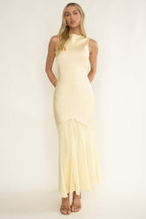Veyla Shoulder Sash Maxi Dress Butter