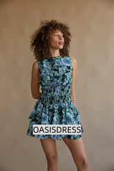 Abigail Floral Open Back Romper