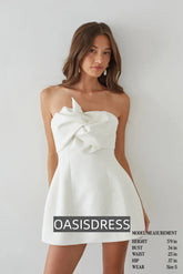 Alix Twist Front Bubble Mini Dress