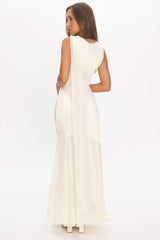 Meliza Keyhole Bust Maxi Dress Oyster