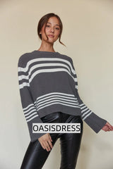Adi Striped Knit Pullover