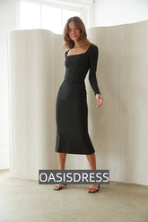 Anika Long Sleeve Bodycon Midi Dress