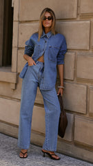 Zaeli Jeans - Mid Blue