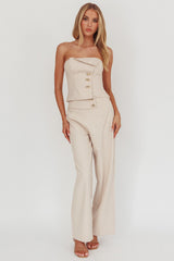 Ishani Hardware Decoration Pants Beige