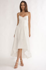 I'm Yours High-Low Hem Maxi Dress White