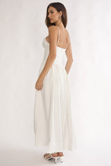I'm Yours High-Low Hem Maxi Dress White