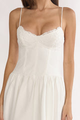 I'm Yours High-Low Hem Maxi Dress White