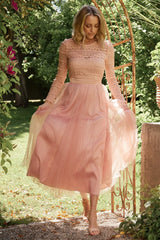 Lonnie Tulle Dress | Blush