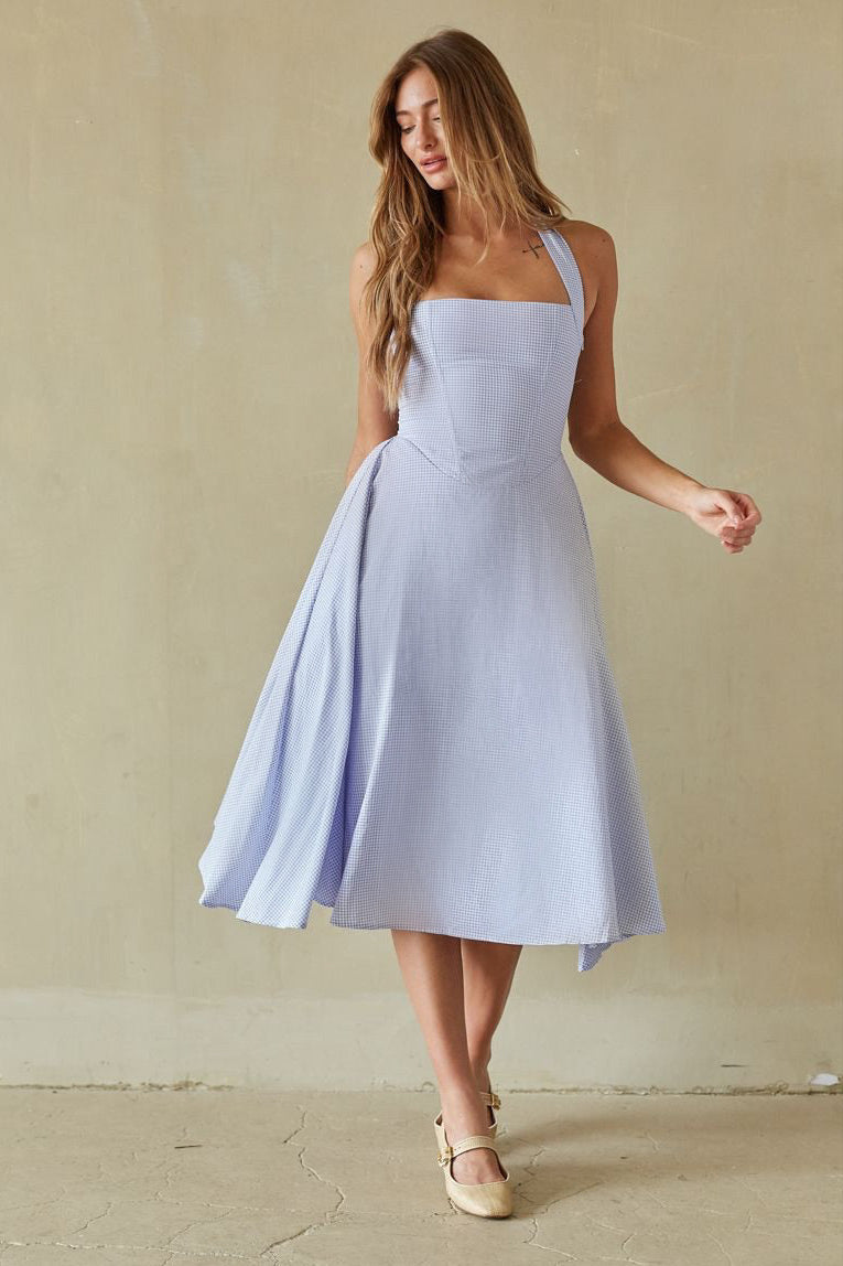 Dorothy Gingham Midi Dress