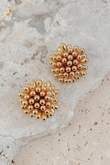 Billy Firework Cluster Earrings Gold